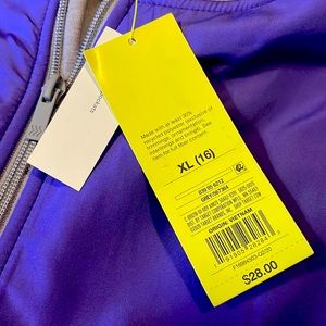 All In Motion Girls Full Zip Hoodie Jacket NEW XL (16)